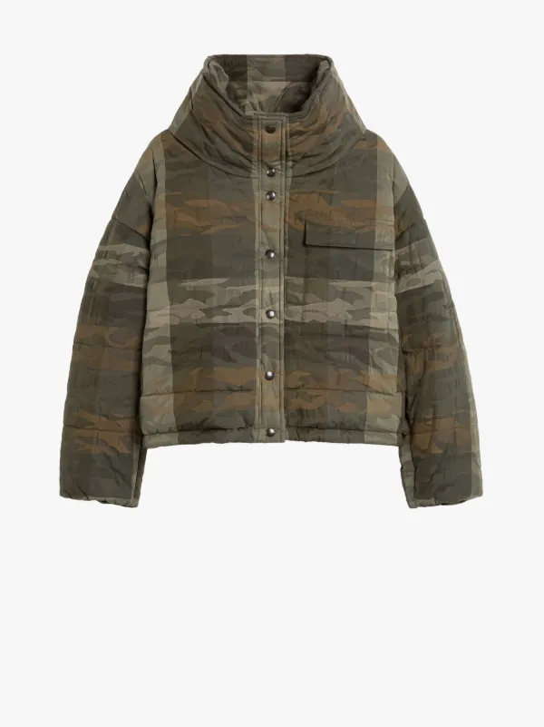 CHRISSIE Military Camo Nylon Jacket