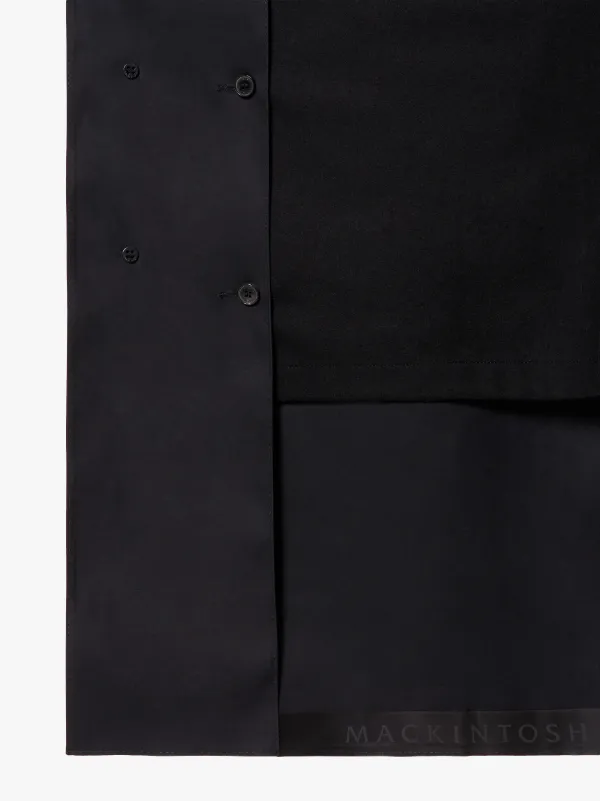 CHRYSTON Black Bonded Cotton Hooded Coat | GR-1003D