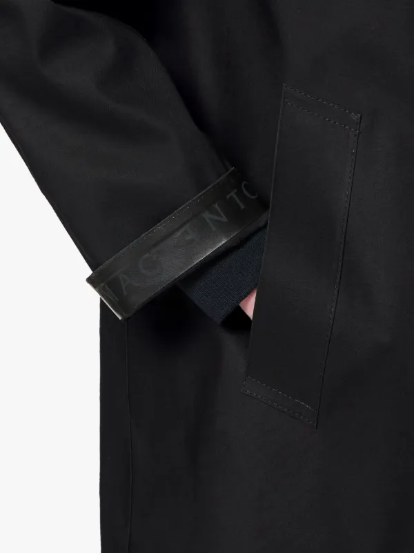 CHRYSTON Black Bonded Cotton Hooded Coat | LR-1002D
