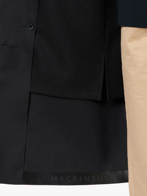 CHRYSTON Black Bonded Cotton Hooded Coat | LR-1002D