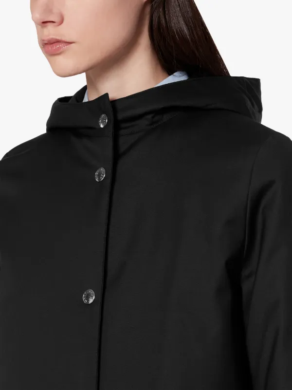 CHRYSTON Black Storm System Wool THINDOWN Hooded Coat | LM-1019FD