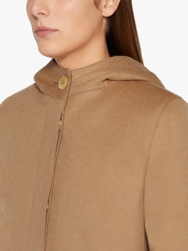 CHRYSTON Camel Storm System Wool Hooded Coat | LM-1019F