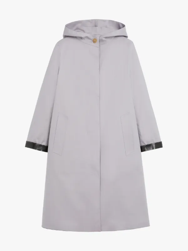 CHRYSTON Grey Bonded Cotton Hooded Coat | LR-1002D