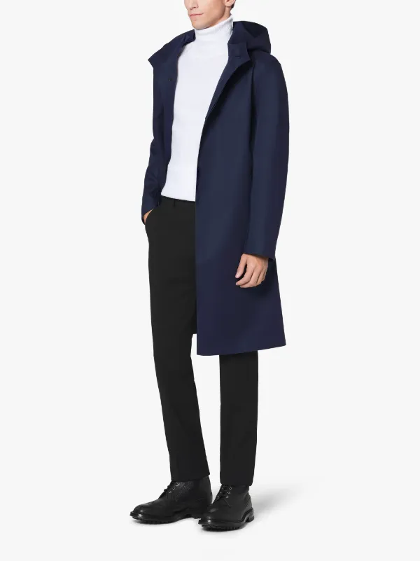 CHRYSTON Ink Bonded Cotton Hooded Coat | GR-1003D