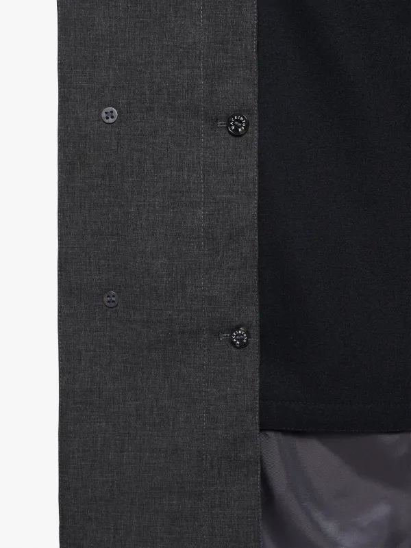 CHRYSTON Navy RAINTEC Cotton Hooded Coat | GM-1003FD