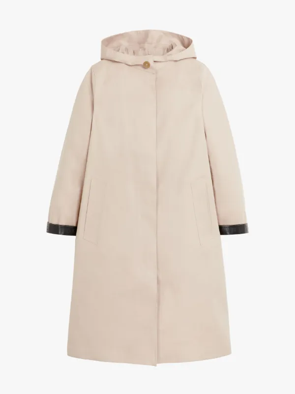 CHRYSTON Putty Bonded Cotton Hooded Coat | LR-1002D