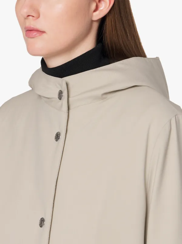 CHRYSTON Sand Storm System Wool THINDOWN Hooded Coat | LM-1019FD