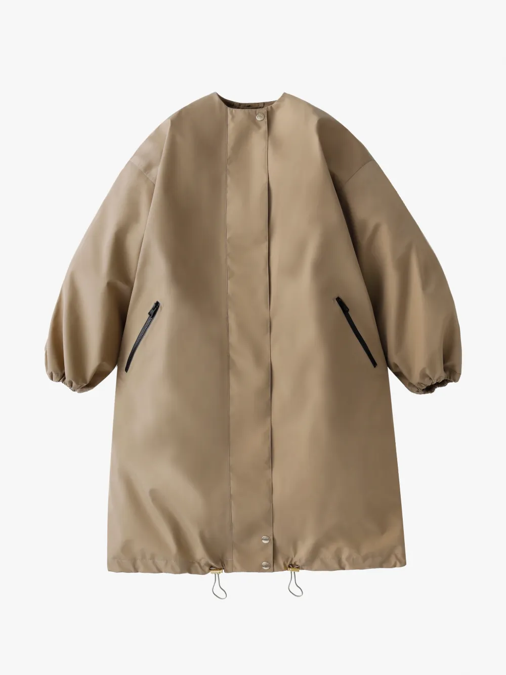 COLLARLESS SKYE LONG COLLARLESS MILITARY COAT FAWN | LMH-1012 | MACKINTOSH