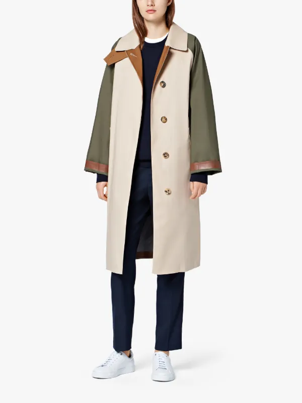 Colour Block Bonded Cotton Trench Coat LR-076D/CB | Mackintosh