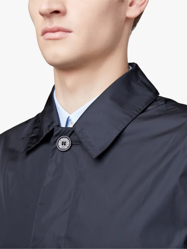 concealed fastening hooded raincoat