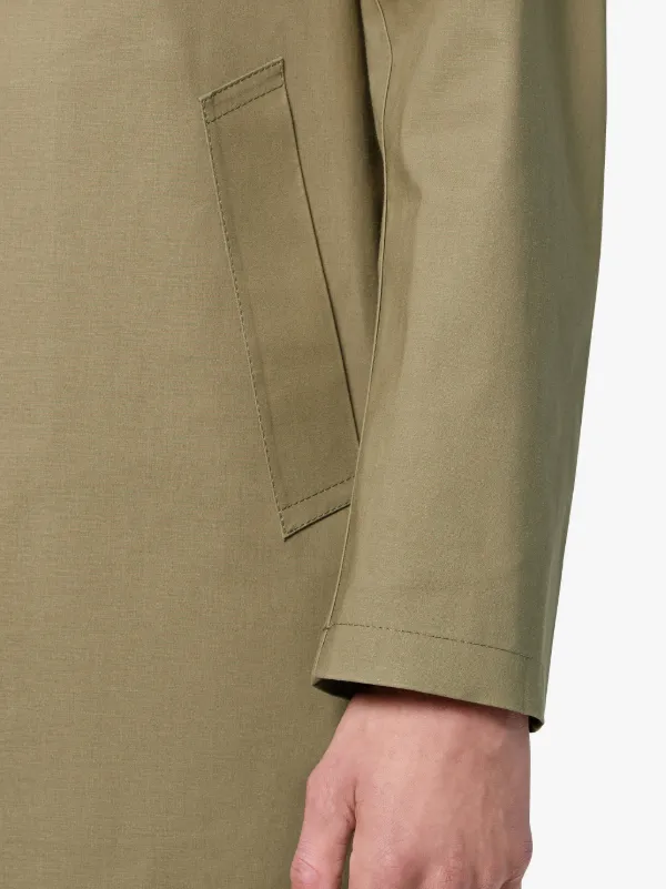 concealed fastening hooded raincoat