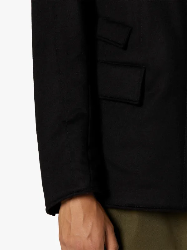 CORPUS Black Storm System Wool Thermal Blazer | GQC-108