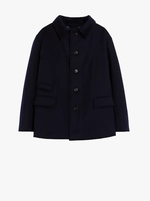 CORPUS Navy Storm System Wool Thermal Blazer | GQC-108
