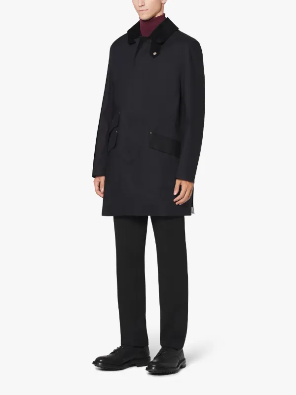 CULLEN Black Bonded Cotton Field Coat | GR-1017D