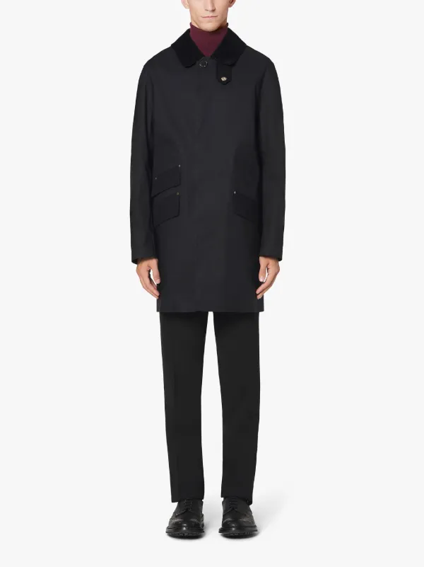 CULLEN Black Bonded Cotton Field Coat | GR-1017D