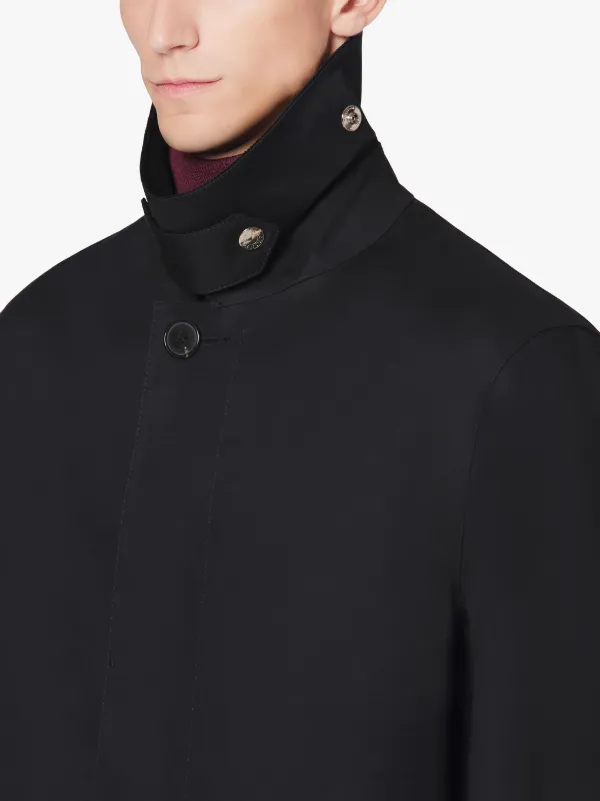 CULLEN Black Bonded Cotton Field Coat | GR-1017D