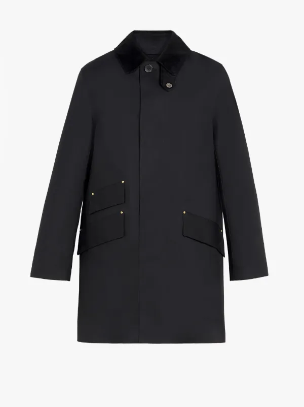 CULLEN Black Bonded Cotton Field Coat | GR-1017D