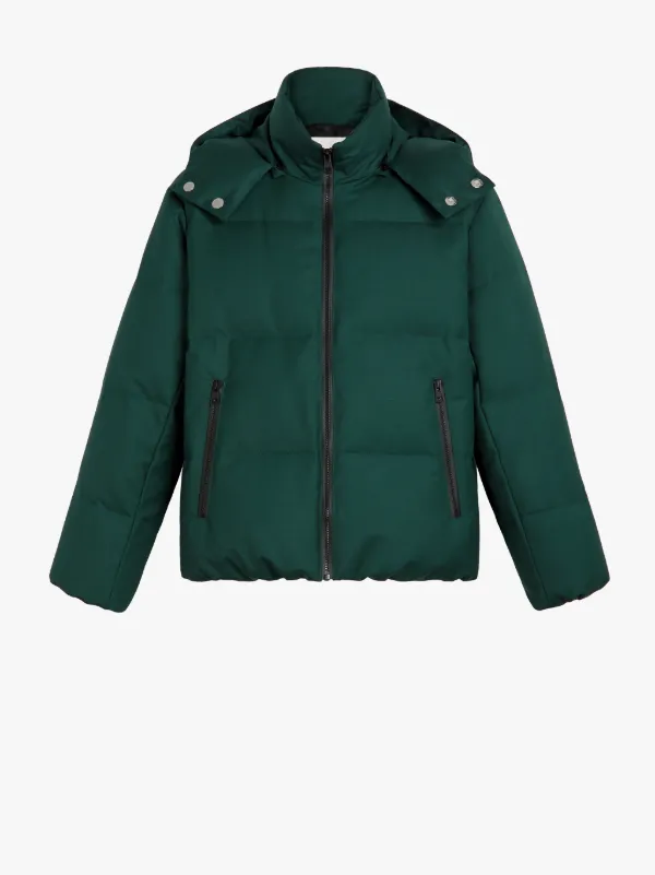 CULRAIN Green Wool & Mohair Down Jacket | GDH-1001