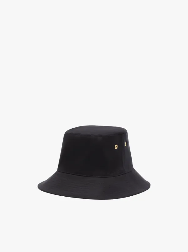 DAILLY Black RAINTEC Cotton Bucket Hat | ACC-025