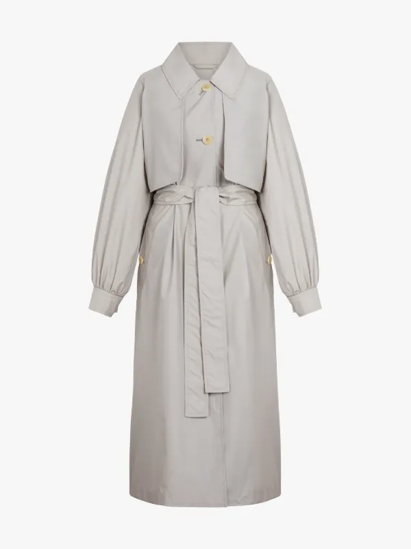 DALMALLY Sand Rain System Wool Blend Trench Coat | LM-1031B