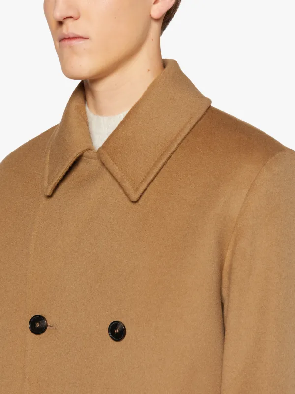 Tan 2024 wool peacoat