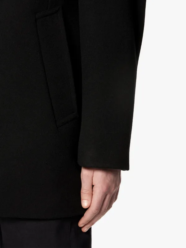 DALTON Black Wool & Cashmere Pea Coat | GM-1075F