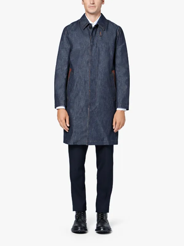 Dark Indigo Denim Coat D-MC001D