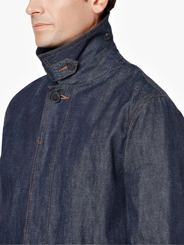 Dark Indigo Denim Coat D-MC001D