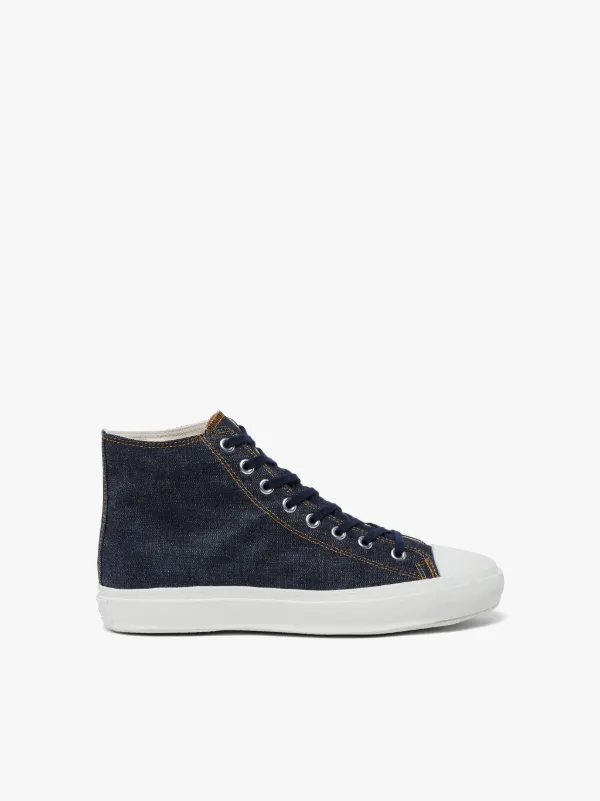 Dark Indigo Denim Hi-Top Sneakers