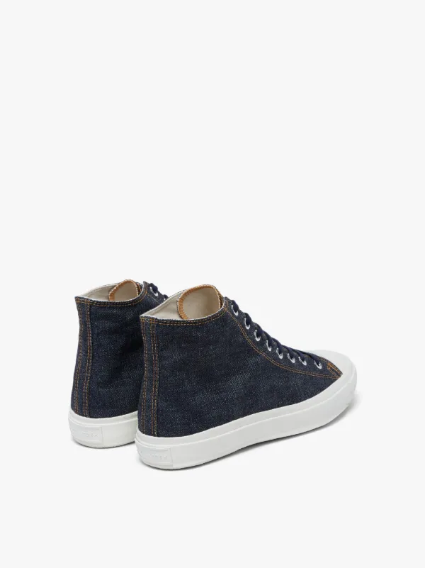 Dark Indigo Denim Hi-Top Sneakers