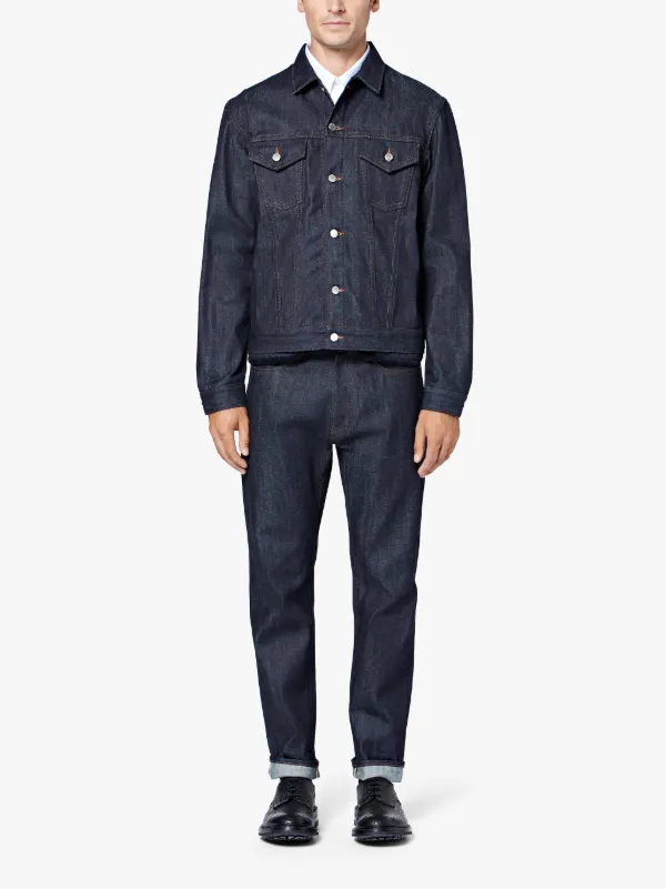 Dark indigo deals denim jacket