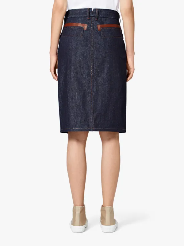 Dark Indigo Denim Skirt D-WSK001