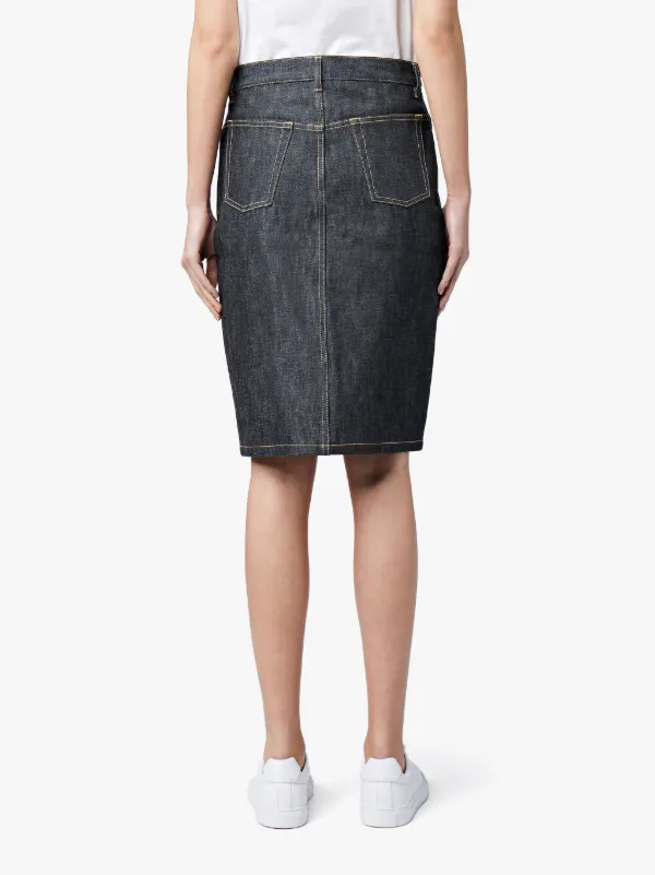 Dark Indigo Denim Skirt