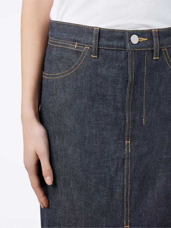 Dark Indigo Denim Skirt