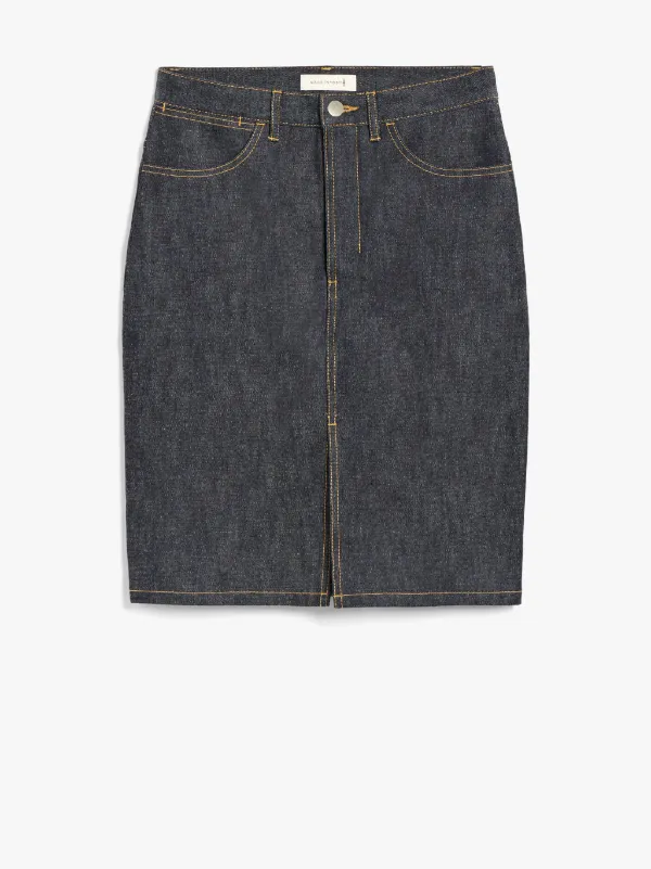 Dark Indigo Denim Skirt