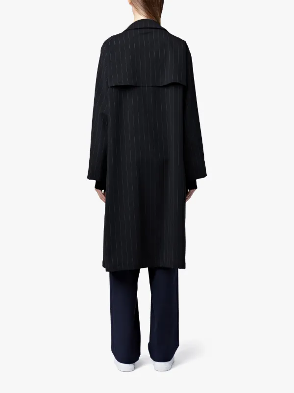 Dark Navy Virgin Wool Coat