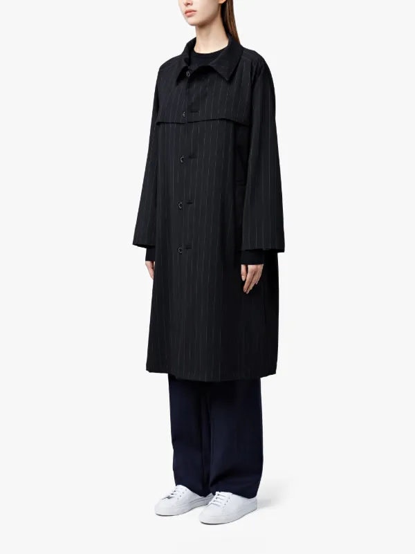 Dark Navy Virgin Wool Coat