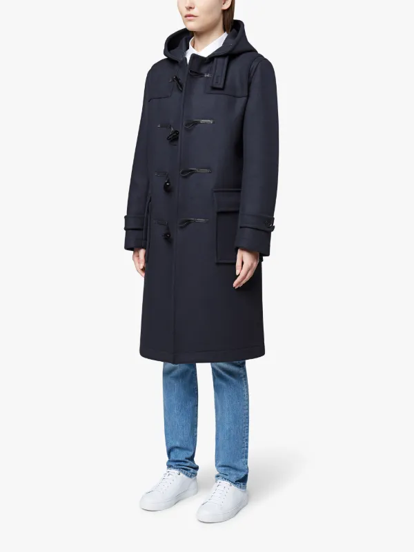 Dark Navy Wool Long Duffle Coat | Mackintosh