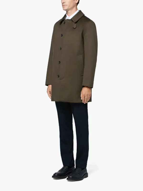 Dark Olive Storm System Wool Short Coat GM-002F