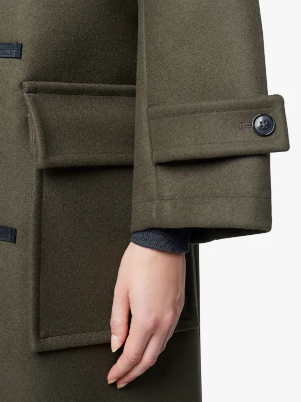 Dark green outlet duffle coat