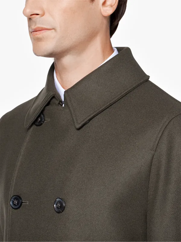 olive wool coat
