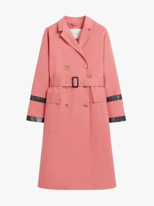 DEARG Tea Rose Bonded Cotton Trench Coat | LR-1027