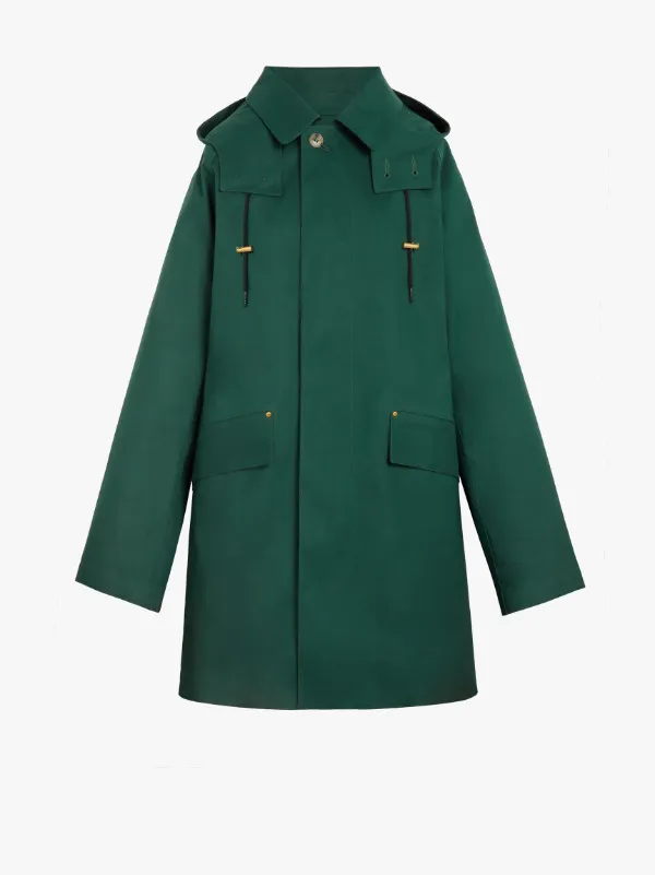 DENNY Cedar Oversized Bonded Cotton Hooded Coat | GR-123DW