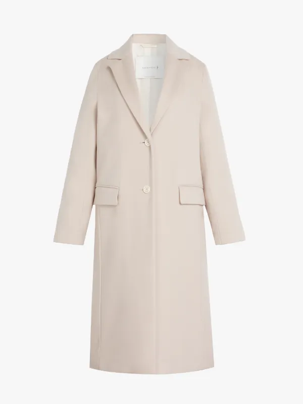 DORNIE Ivory Storm System Wool Chesterfield Coat | LM-1006F