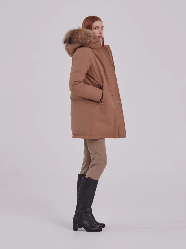 DORNOCH Camel Wool Down Parka | LD-1001