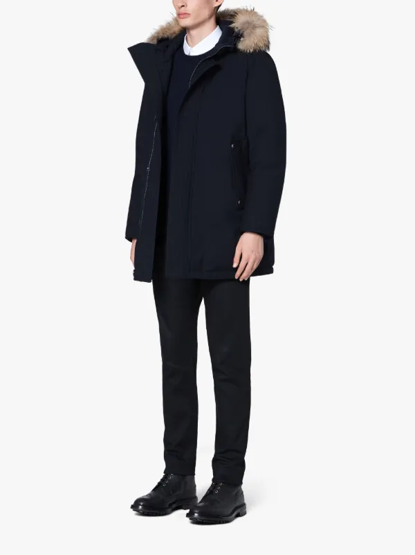 DORNOCH Navy Wool Down Parka | GD-1001