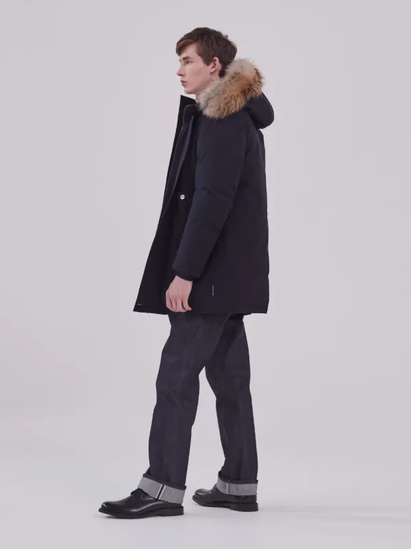 DORNOCH Navy Wool Down Parka | GD-1001