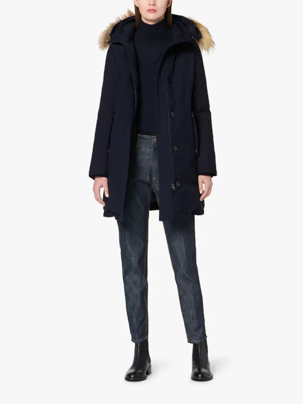 DORNOCH Navy Wool Down Parka | LD-1001