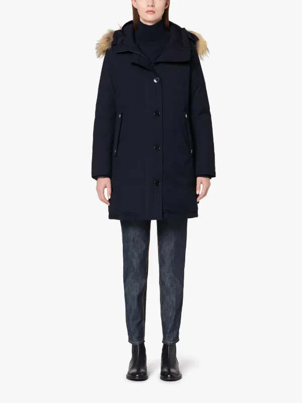 DORNOCH Navy Wool Down Parka | LD-1001