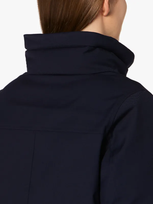 DORNOCH Navy Wool Down Parka | LD-1001